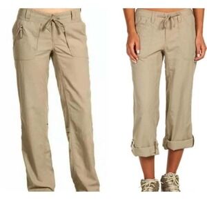 The North Face Horizon Tempest Roll Up Hiking Pants Tan Khaki Women's Size‎ 4